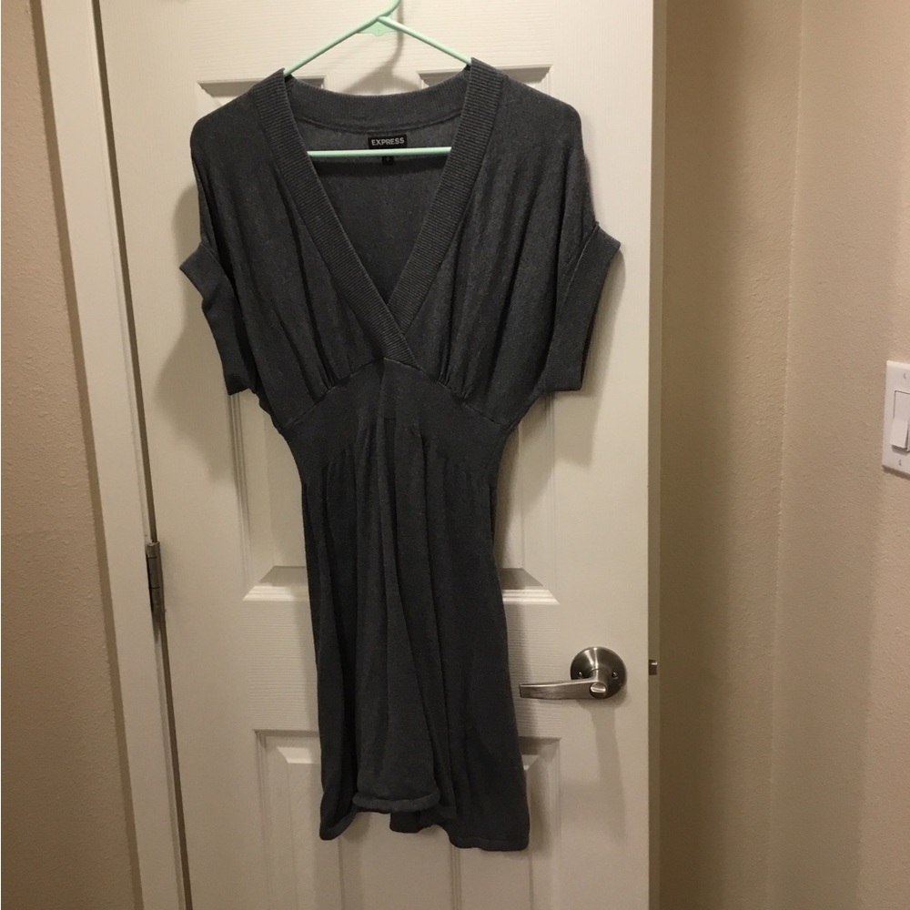 Express Charcoal Knit Dress